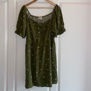 Just Found green butterfly dress